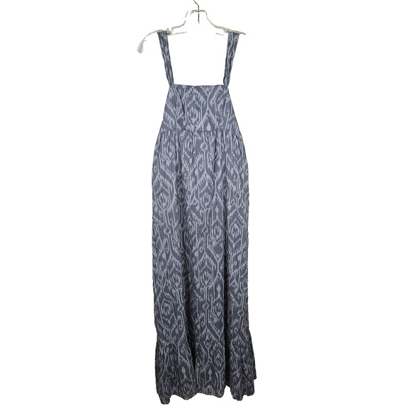 Calvin Klein Sleeveless Maxi Sundress Smocked Ruffle Bow Tie Back Cottage Size S - Picture 15 of 16